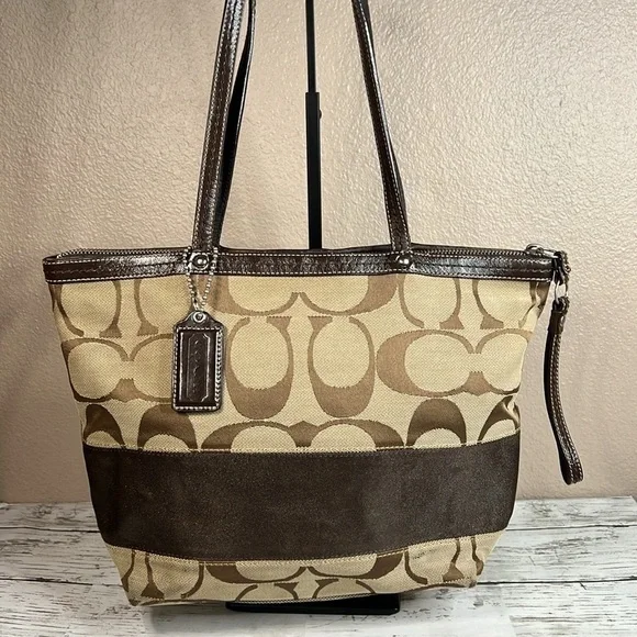 Coach Canvas Shoulder Bag - Picture 4 of 15